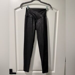 aerie Black High-Rise Crossover Leggings